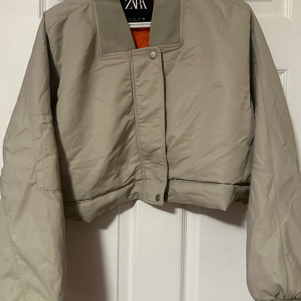 Zara Bomber Gray Jacket
